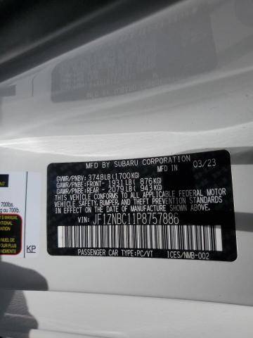 2023 TOYOTA GR 86 JF1ZNBC11P8757886