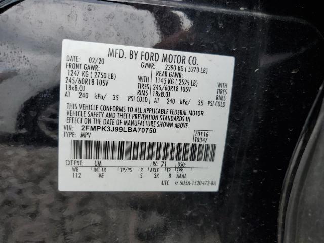 2020 FORD EDGE SEL - 2FMPK3J99LBA70750