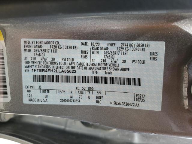 2020 FORD RANGER XL - 1FTER4FH2LLA85622
