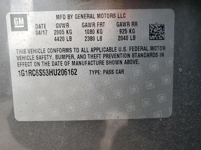 VIN 1G1RC6S53HU206162 2017 Chevrolet Volt, LT no.13