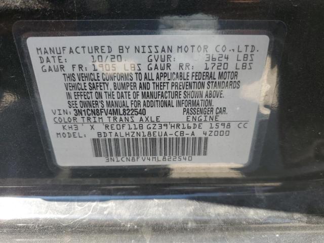 VIN 3N1CN8FV4ML822540 2021 Nissan Versa, SR no.13