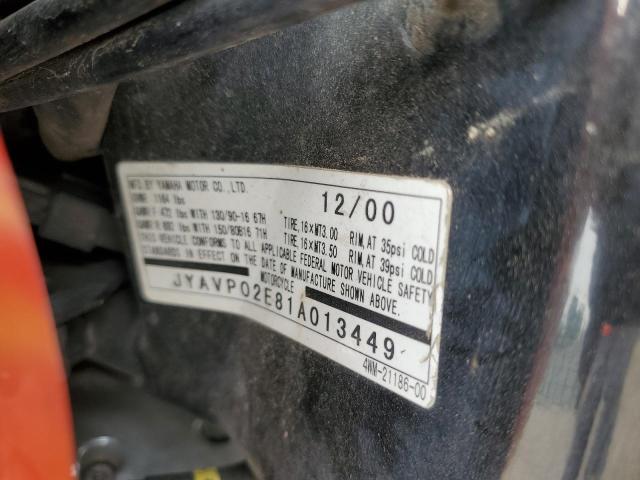 2001 YAMAHA XV1600 AL JYAVP02E81A013449