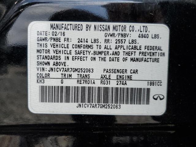 2016 INFINITI Q50 BASE - JN1CV7AR7GM252063