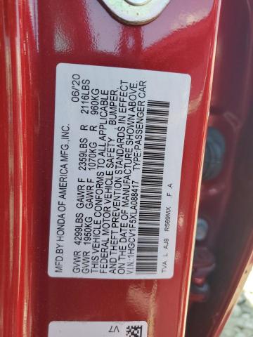 2020 HONDA ACCORD EXL - 1HGCV1F5XLA088417