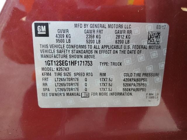 2017 GMC SIERRA K25 - 1GT12SEG1HF171753