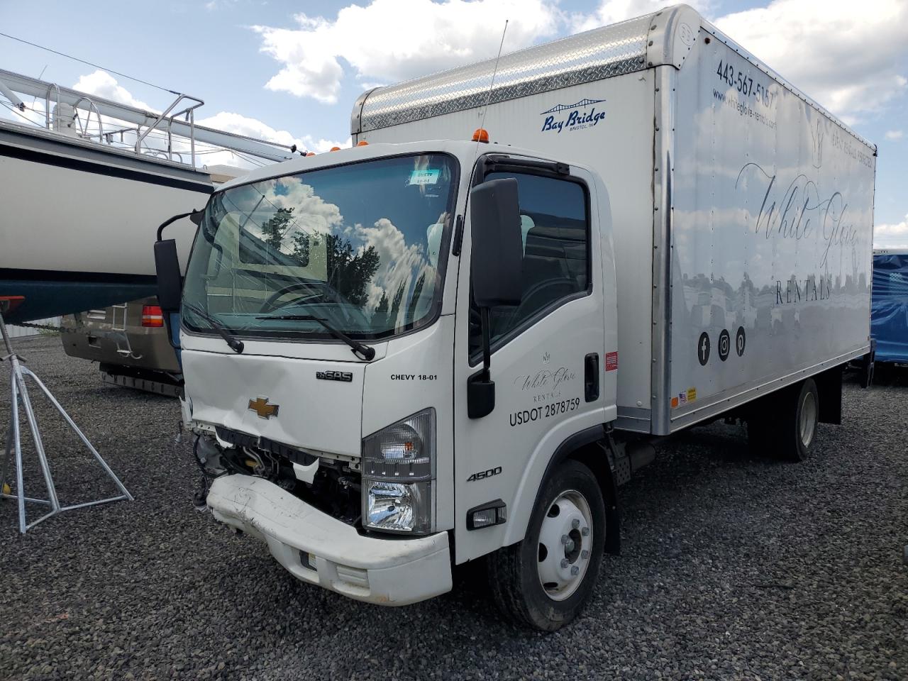 CHEVROLET 4500 2021 white  gas 54DCDW1D0MS200971 photo #1