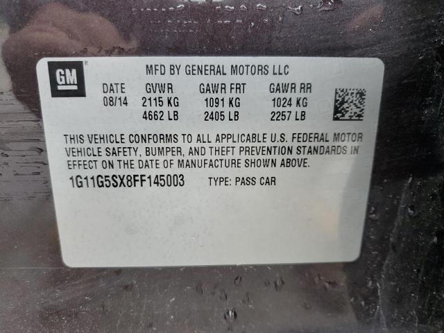 2015 CHEVROLET MALIBU LTZ - 1G11G5SX8FF145003