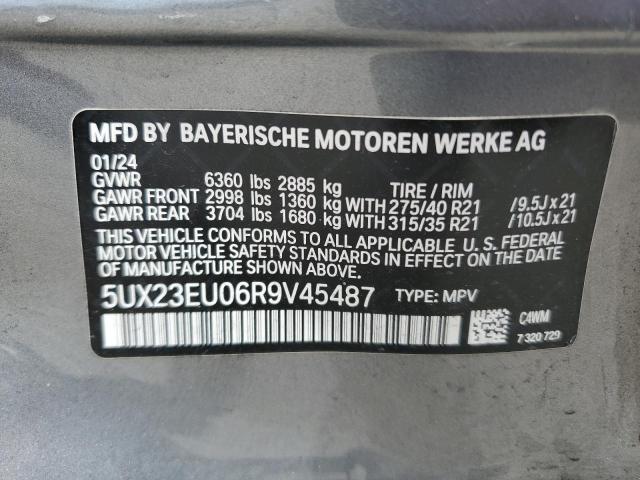 VIN 5UX23EU06R9V45487 2024 BMW X5, Xdrive40I no.14