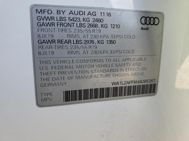 VIN WA1L2AFPXHA085267 2017 Audi Q5, Premium Plus no.14