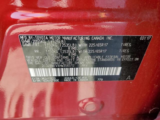2017 TOYOTA RAV4 LE - 2T3ZFREVXHW356512
