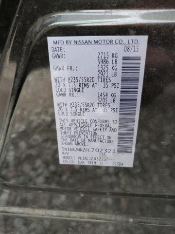 2015 NISSAN PATHFINDER - 5N1AR2MN2FC702321