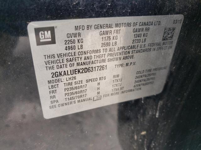 VIN 2GKALUEK2D6317261 2013 GMC Terrain, Slt no.14