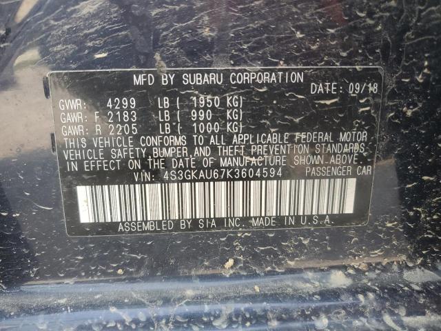 2019 SUBARU IMPREZA LI - 4S3GKAU67K3604594