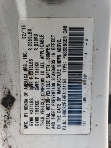 2015 HONDA ACCORD SPO - 1HGCR2F54FA124150