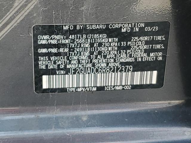 2024 SUBARU CROSSTREK - JF2GUADC6R8212379