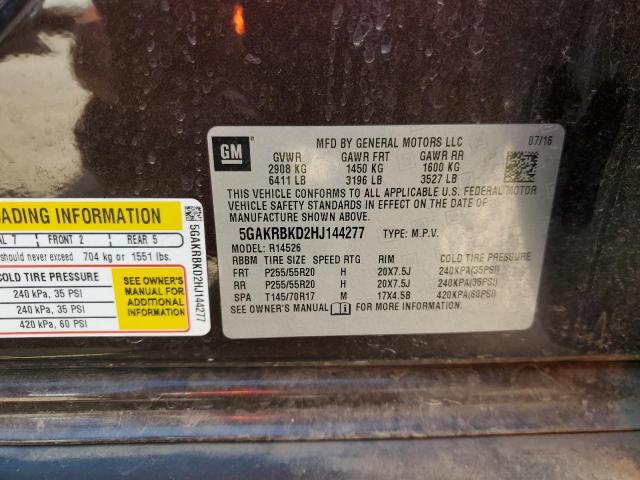 2017 BUICK ENCLAVE - 5GAKRBKD2HJ144277