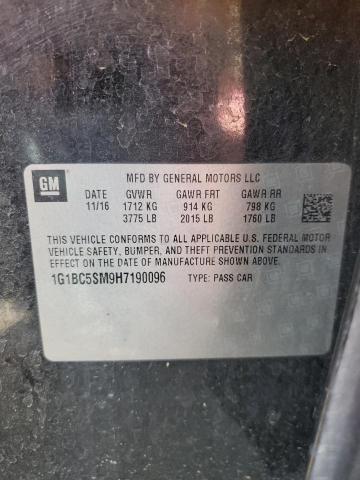 2017 CHEVROLET CRUZE LS - 1G1BC5SM9H7190096