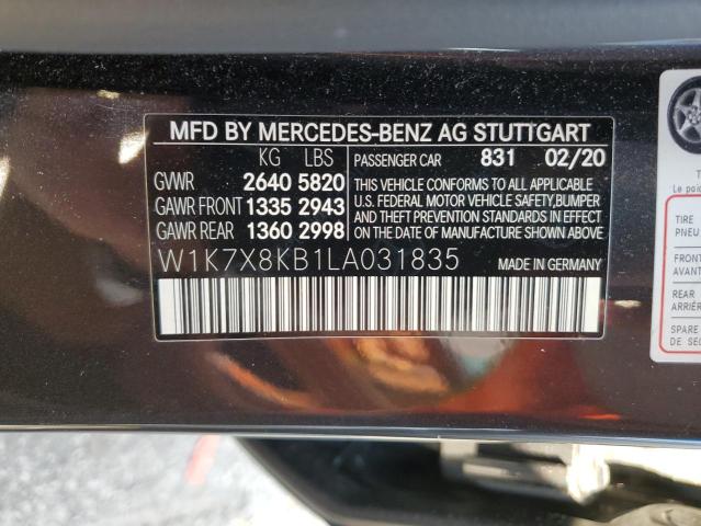 2020 MERCEDES-BENZ AMG GT 63 W1K7X8KB1LA031835