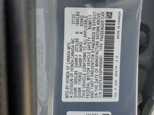 2023 HONDA CIVIC SPOR - 2HGFE2F55PH566401