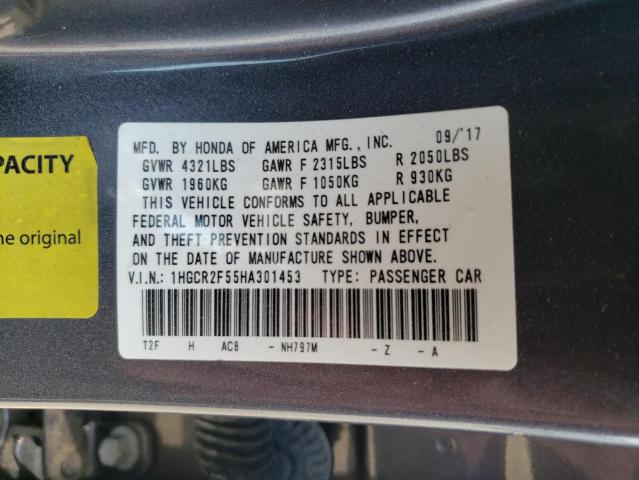 2017 HONDA ACCORD SPO - 1HGCR2F55HA301453