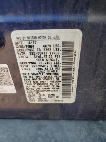 2017 NISSAN ROGUE S - JN8AT2MV2HW026271