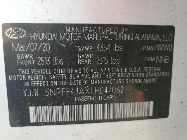 2020 HYUNDAI SONATA SEL - 5NPEF4JAXLH047062