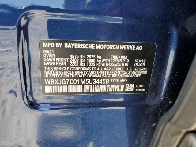 2021 BMW X1 SDRIVE2 - WBXJG7C01M5U34458