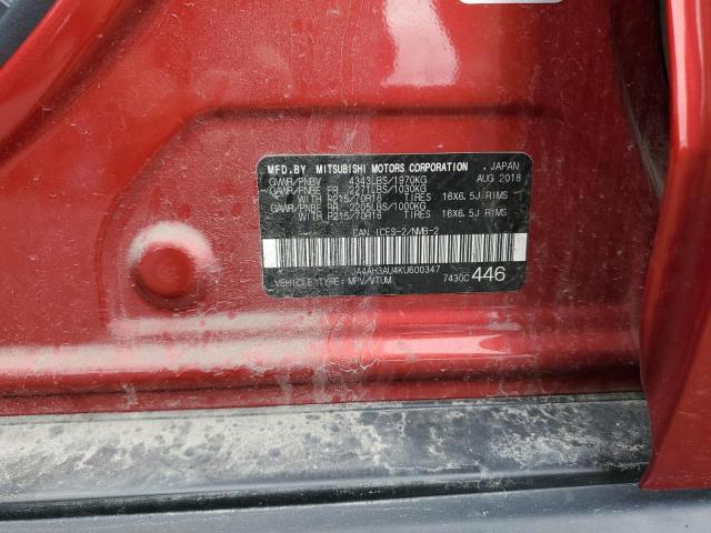 2019 MITSUBISHI RVR SE JA4AH3AU4KU600347