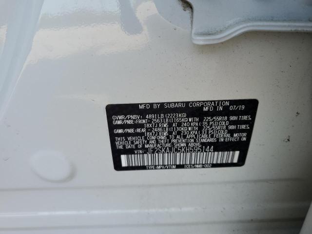 2019 SUBARU FORESTER S - JF2SKAJC5KH595144