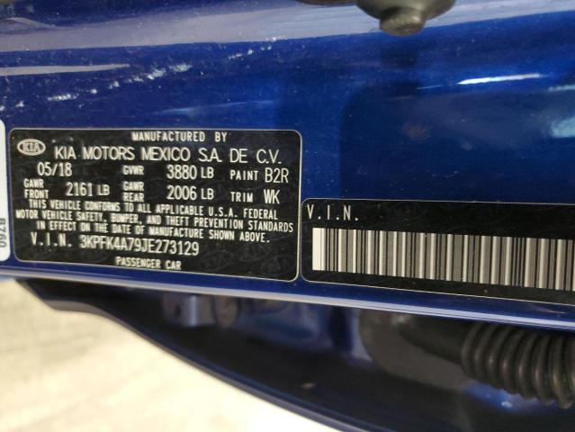 VIN 3KPFK4A79JE273129 2018 KIA Forte, LX no.12