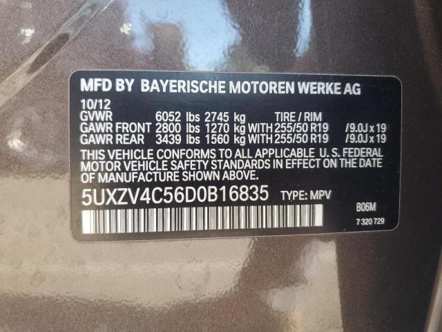 VIN 5UXZV4C56D0B16835 2013 BMW X5, Xdrive35I no.13