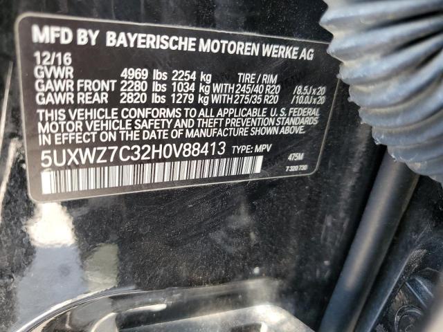 VIN 5UXWZ7C32H0V88413 2017 BMW X3, Sdrive28I no.14