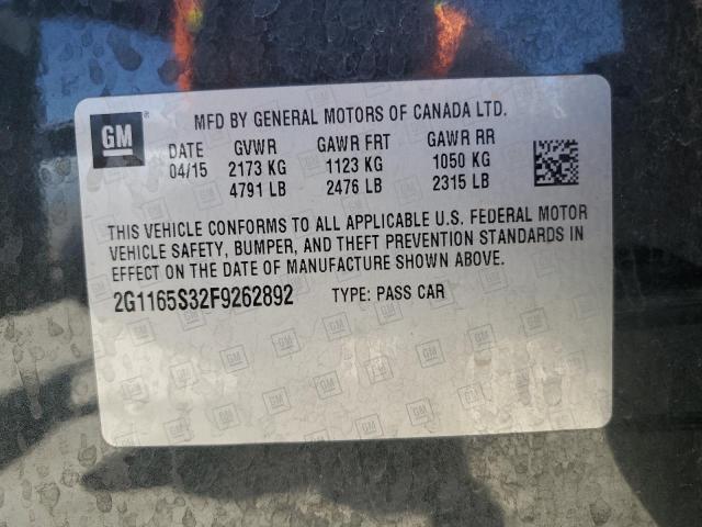 2015 CHEVROLET IMPALA LTZ - 2G1165S32F9262892