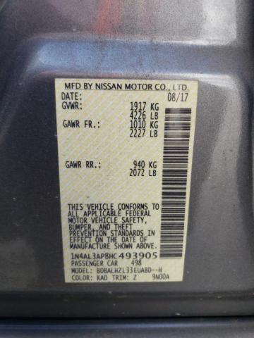 2017 NISSAN ALTIMA 2.5 - 1N4AL3AP8HC493905