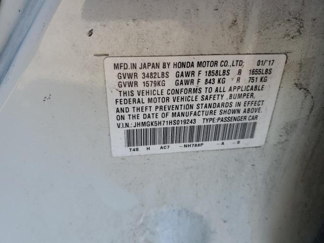 2017 HONDA FIT EX - JHMGK5H71HS019243