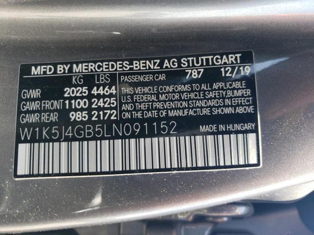 2020 MERCEDES-BENZ 160 W1K5J4GB5LN091152