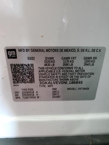 2022 GMC TERRAIN SL 3GKALVEV0NL186845  68313434