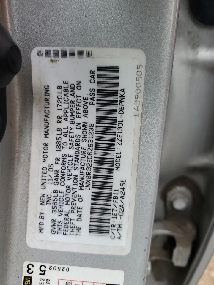 Lot #2838431908 2006 TOYOTA COROLLA CE