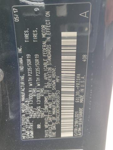 2017 TOYOTA SIENNA SE 5TDXZ3DC9HS859753