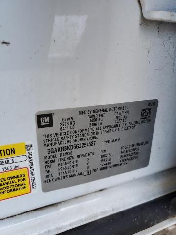 2016 BUICK ENCLAVE - 5GAKRBKD6GJ254537