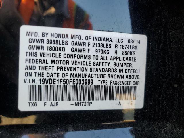 2015 ACURA ILX 20 PRE - 19VDE1F50FE003999