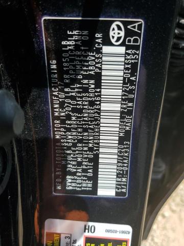 2018 TOYOTA COROLLA L - 5YFBURHE5JP764614