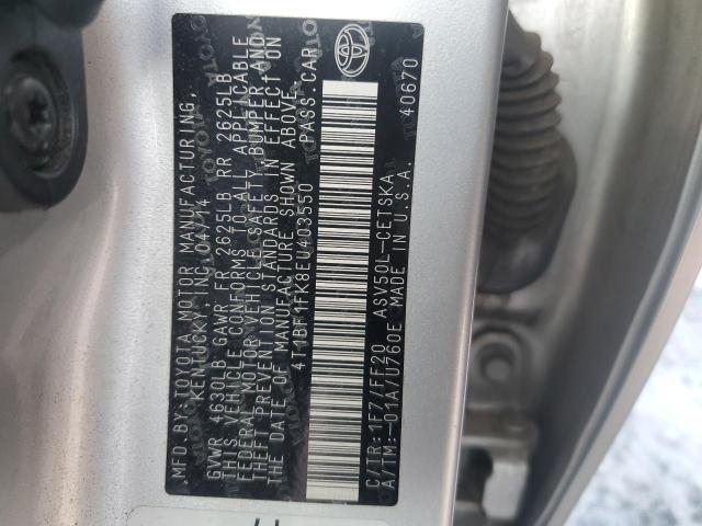 VIN 4T1BF1FK8EU403550 2014 Toyota Camry, L no.12