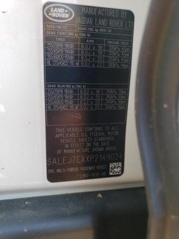 2023 LAND ROVER DEFENDER 1 - SALEJ7EXXP2149024