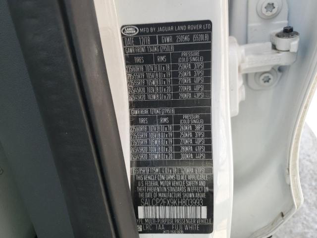 2019 LAND ROVER DISCOVERY - SALCP2FX9KH803993