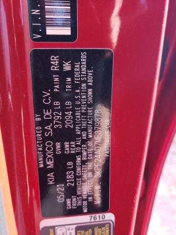 2021 KIA FORTE FE - 3KPF24AD7ME379878