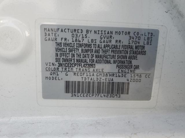 2015 NISSAN VERSA NOTE - 3N1CE2CP7FL423093