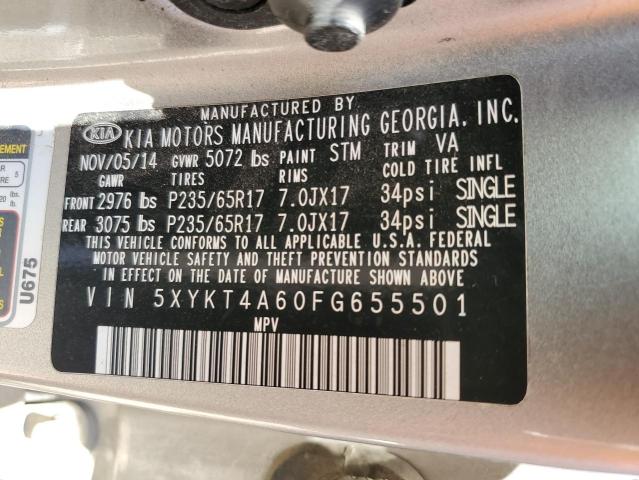 2015 KIA SORENTO LX - 5XYKT4A60FG655501