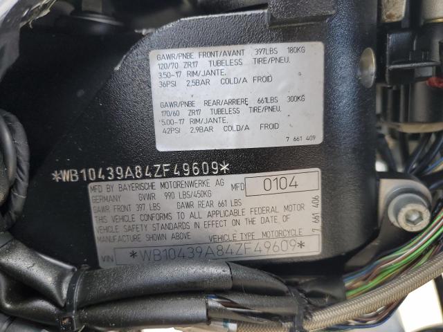2004 BMW R1150 R - WB10439A84ZF49609