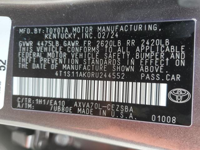 2024 TOYOTA CAMRY SE N 4T1S11AK0RU244552  69086544